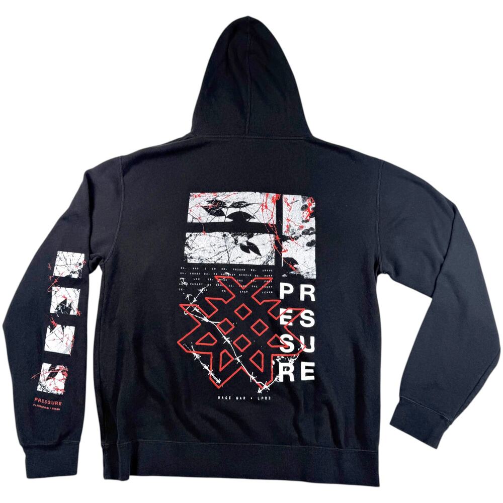 Wage War Hoodie Men's XL Pressure 2019 Pullover Metalcore Album Release Promo